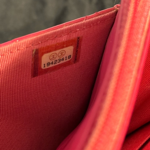 Authentic Chanel Pink Quilted Patent WOC Wallet on Chain - Picture 13 of 13